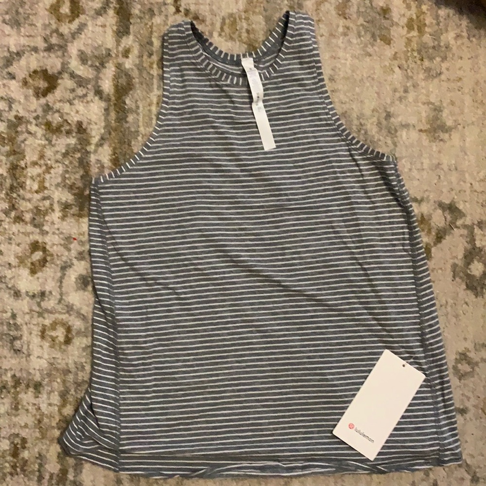NWT lululemon striped all tied up tank